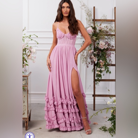 V. Chapman Dresses & Skirts - V chapman Carmen dress in mauve mist